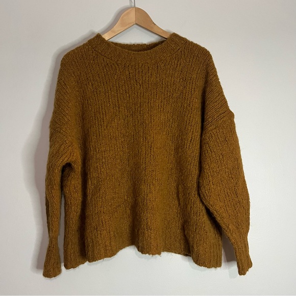 Isabel Marant Etoile Sayers Oversized Camel Sweater Alpaca Wool Blend Sz 2xs - Picture 2 of 9